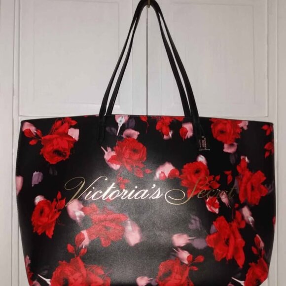 Victoria's Secret Handbags - Victoria Secret Red Rose 2019 Limited Weekender Tote